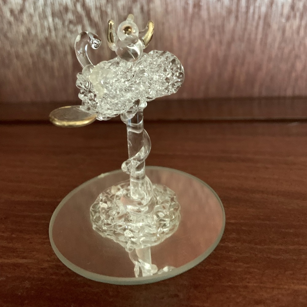 Spun Glass Mailbox Figurine